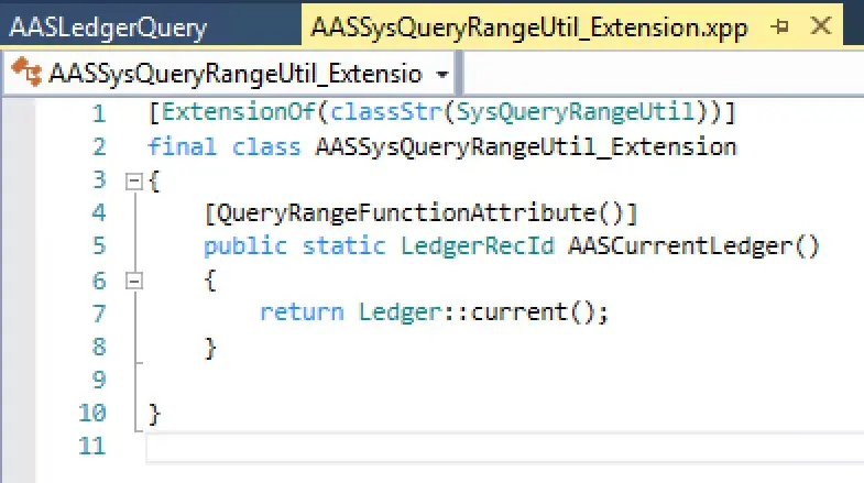 Extensión en visual studio