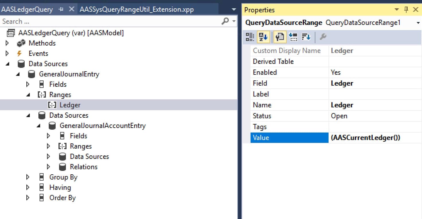 Query en Visual Studio