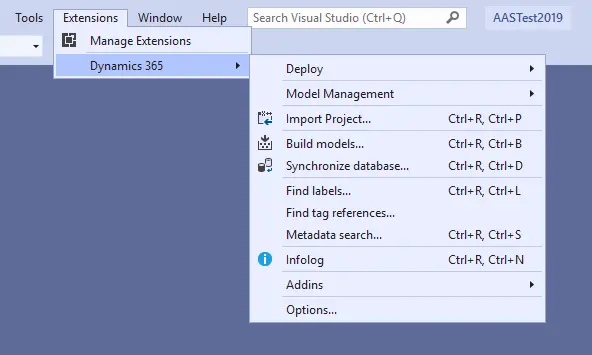 Actualizar Visual Studio 2019 para #MSDyn365FO 20