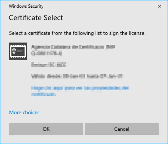 Create an ISV license from a cryptographic USB token 3