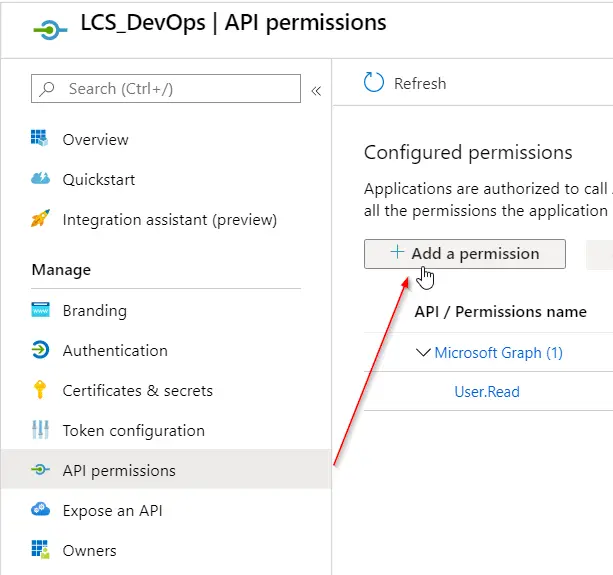 Add the Dynamics Lifecycle Services API