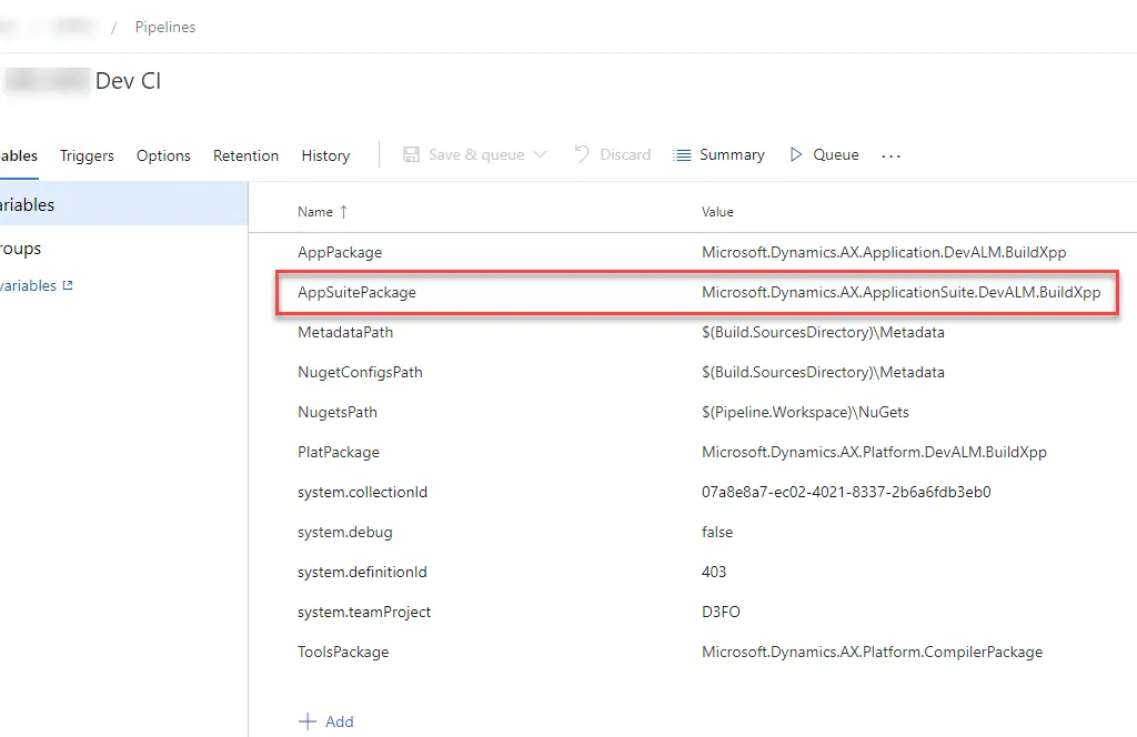 New Azure DevOps pipeline variable