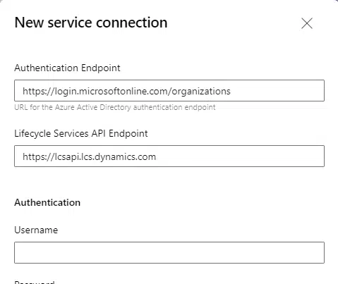 New service connection