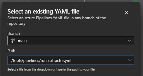 Extractor pipeline