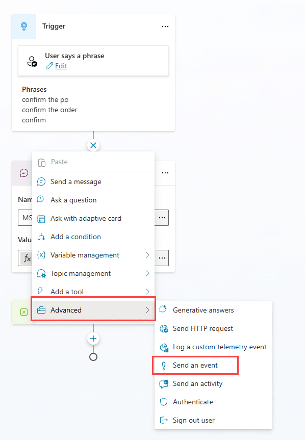 Add event activity