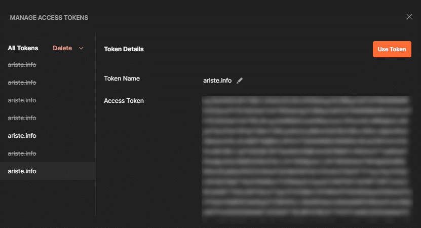Use Token
